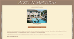 Desktop Screenshot of africansands.co.za